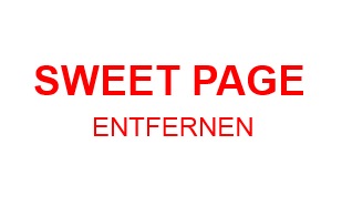 Sweet Page löschen: Schritt für Schritt Anleitung