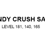 Candy Crush Saga Lösung für Level 181, 140, 165