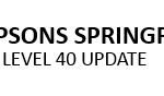 Simpsons Springfield Level 40 Update
