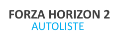 Autoliste aus Forza Horizon 2