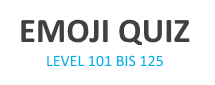 Emoji Quiz Antworten für Level 101 bis 125