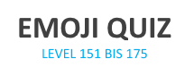 Emoji Quiz Lösungen für Level 151 bis 175