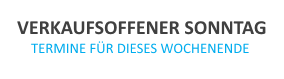 Verkaufsoffener Sonntag: Veranstaltungen am 26.4.2015 in NRW, Hessen, Niedersachsen, Bayern