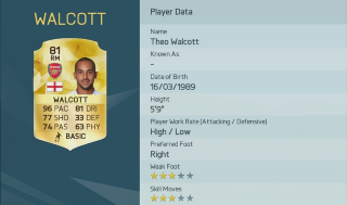 Theo Walcott ist der schnellste Spieler in FIFA 16