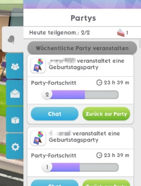 Sims Mobile Party machen