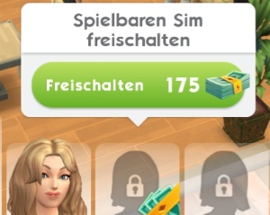 Weitere spielbare Sims in Sims Mobile freischalten