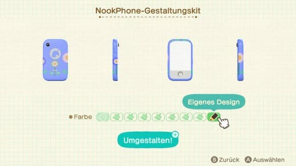 Animal Crossing New Horizons Nookphone Gestaltungsset
