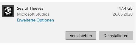 Microsoft Store Speicherort ändern