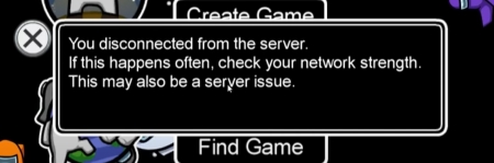 Among Us You disconnected from the Server