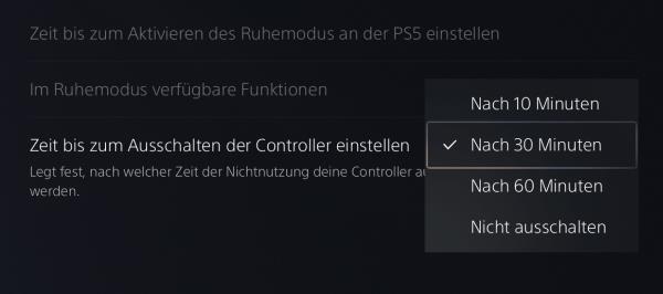 PS5 Controller ausschalten