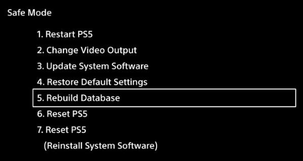 PS5 Datenbank neu aufbauen: Was passiert?