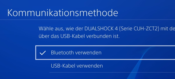 PS4-Controller Bluetooth deaktivieren