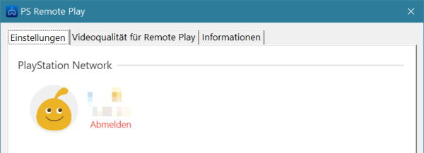 Remote Play Benutzer wechseln