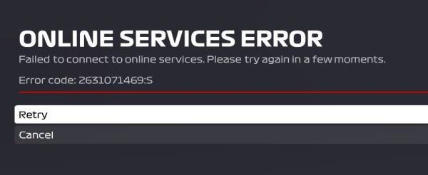 F1 22 Online-Dienst-Fehler