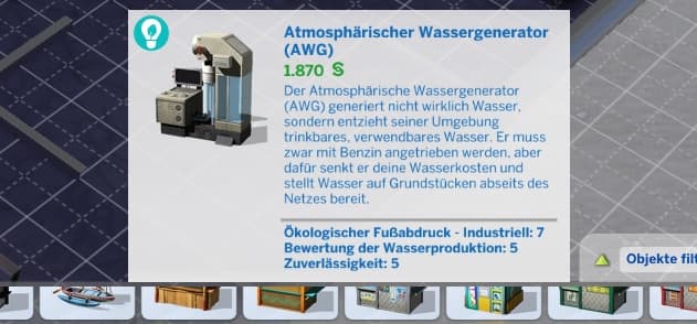 Wasser erzeugen in Sims 4