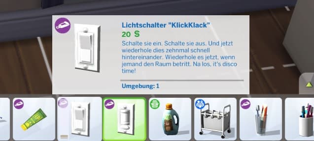 Lichtschalter in Sims 4