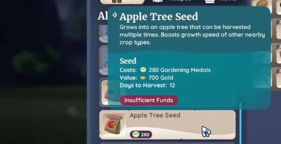 Apfelbaumsamen