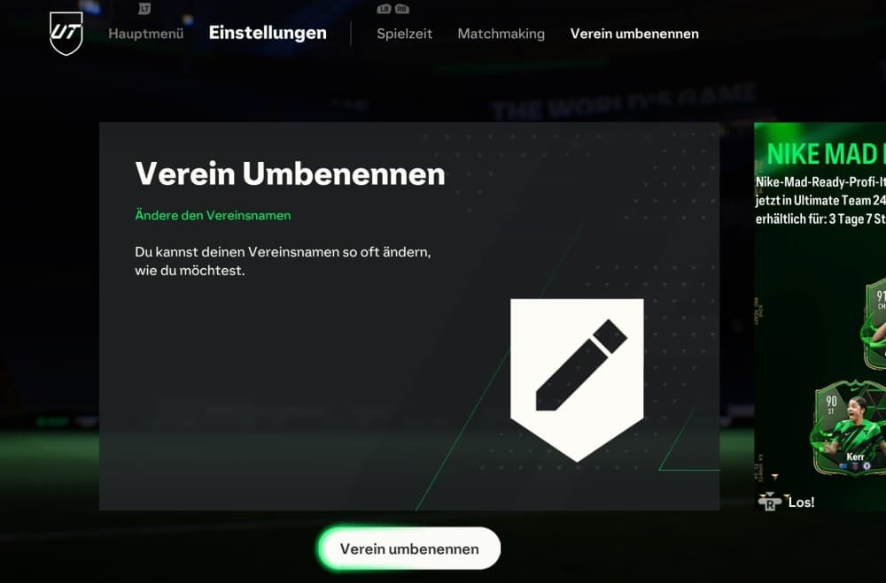 EA Sports FC 24 Verein löschen