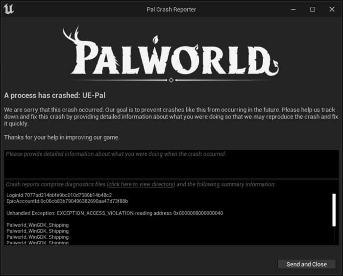 Palworld stürzt ab